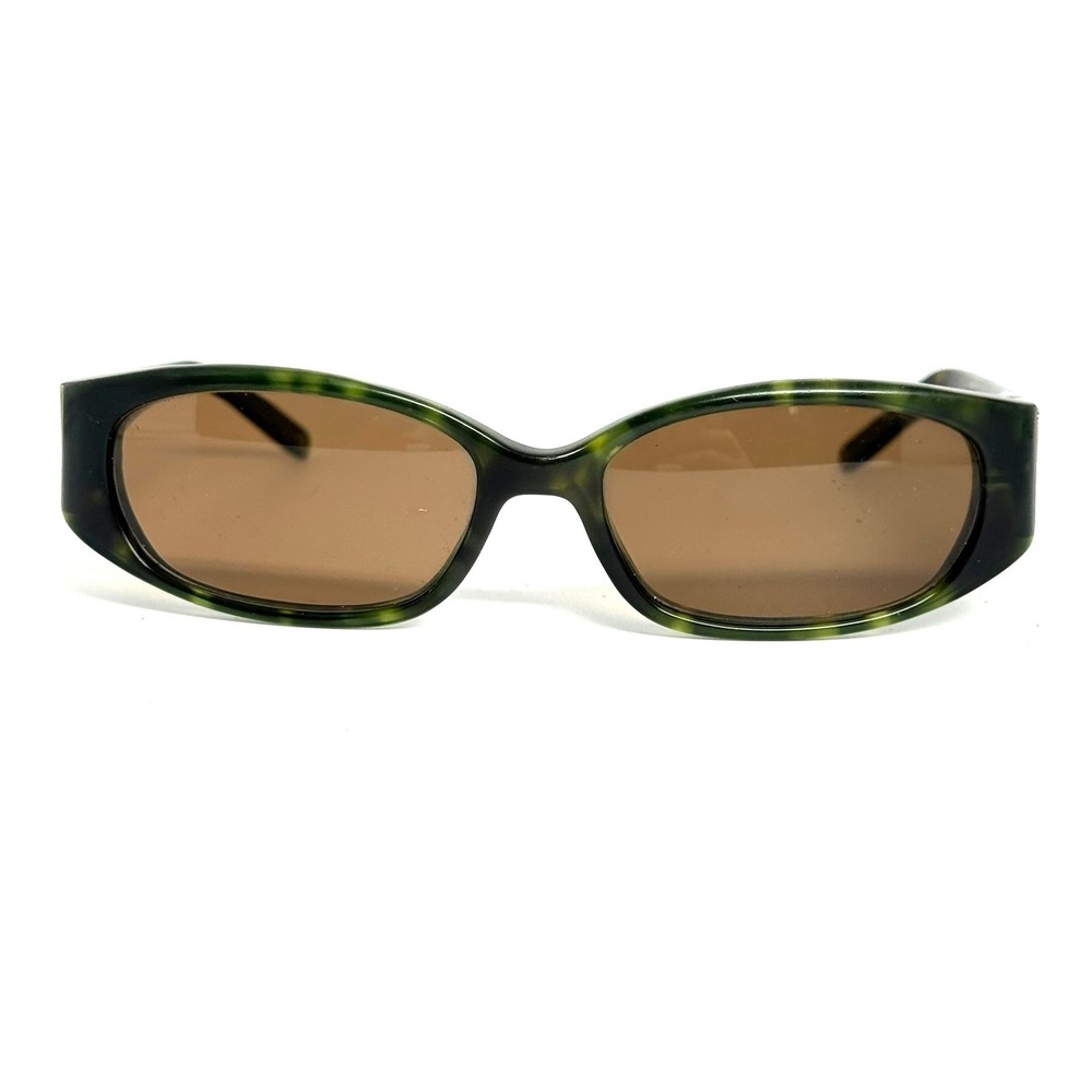 Anne Klein Sunglasses Green Tortoise Oval Lion Logo AKNY3129 202/29 54-15 135
